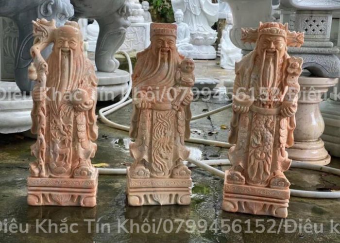 Top 7 Tượng Phúc Lộc Thọ Bằng Đá Cẩm Thạch Vàng Đẹp Nhất