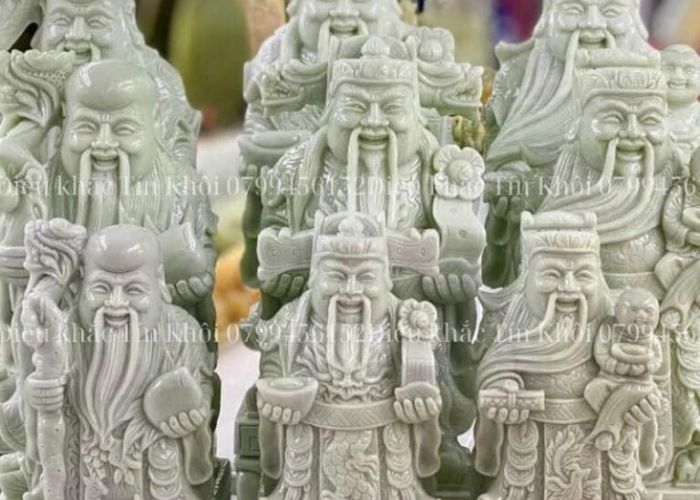 Top 7 Tượng Phúc Lộc Thọ Bằng Đá Cẩm Thạch Vàng Đẹp Nhất