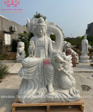 Tượng Quan Âm Tự Tại Bằng Đá