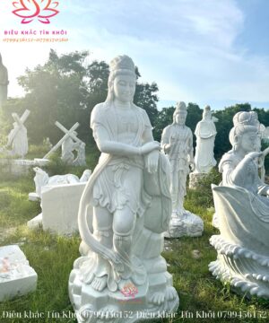 Tượng Quan Âm Tự Tại Bằng Đá