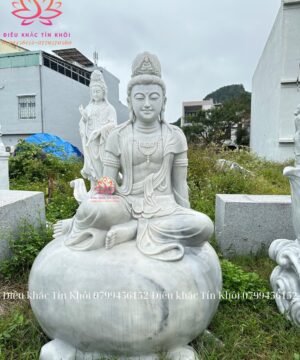 Tượng Quan Âm Tự Tại Bằng Đá