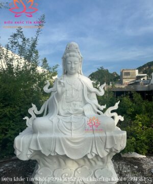 Tượng Quan Âm Tự Tại Bằng Đá