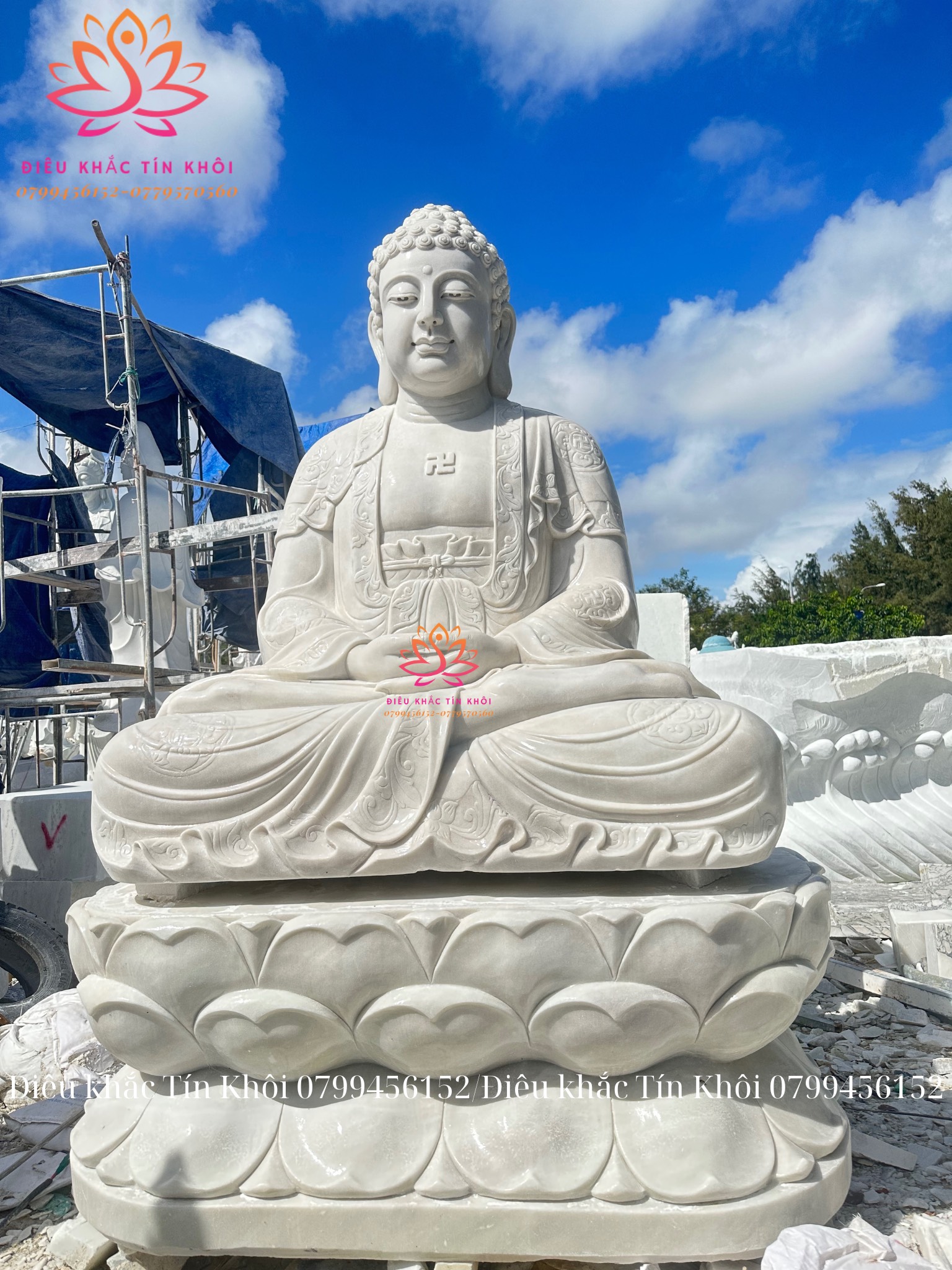 tượng phật adida bằng đá
