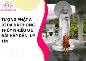 tượng phật A Di Đà đá phong thủy
