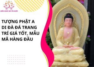 Tượng phật A Di Đà đá trang trí