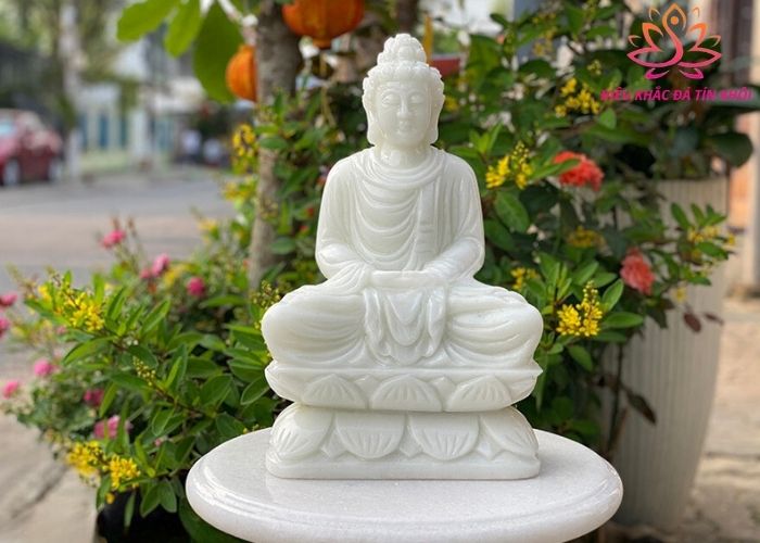 Tượng phật A Di Đà đá nhỏ