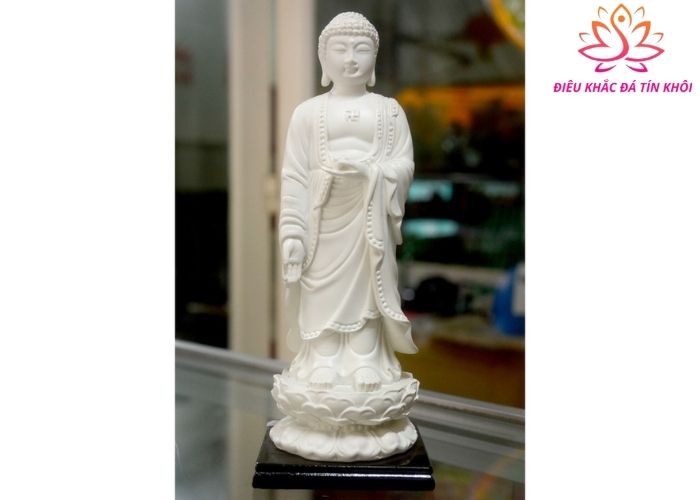 Tượng phật A Di Đà đá nhỏ