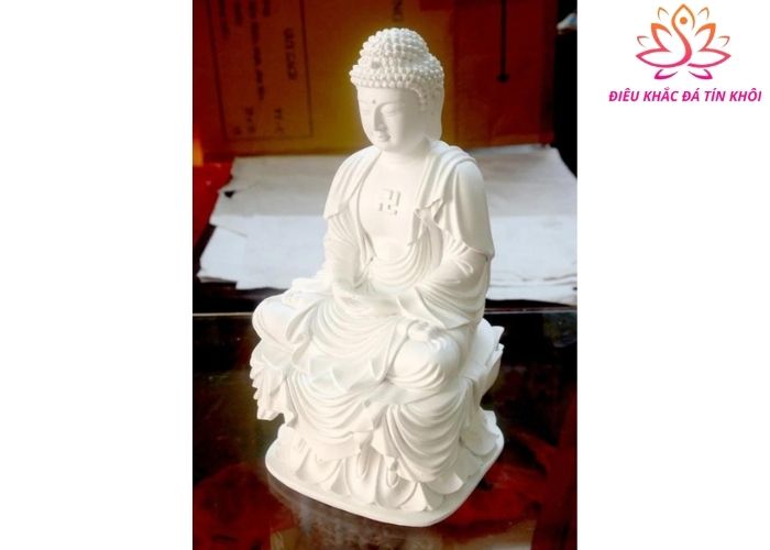 Tượng phật A Di Đà đá nhỏ
