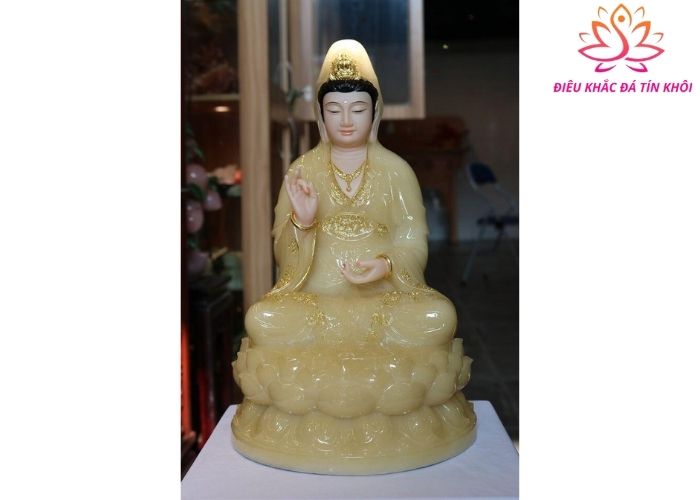 tượng phật A Di Đà đá thạch anh