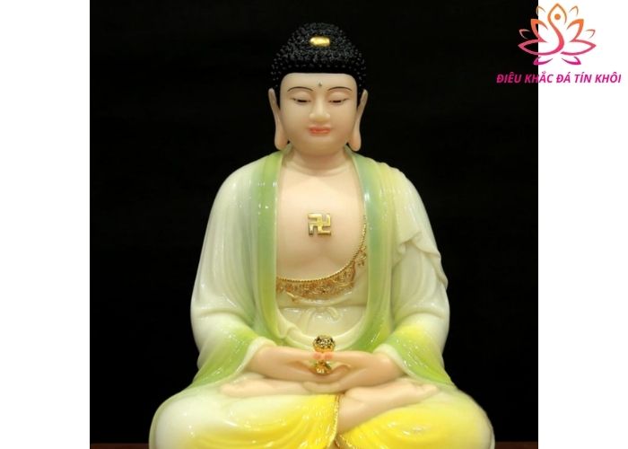 tượng phật A Di Đà đá thạch anh