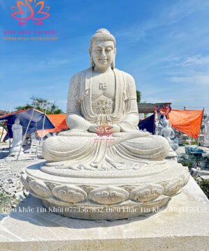 Tượng A Di Đà Ngồi Bằng Đá Granit